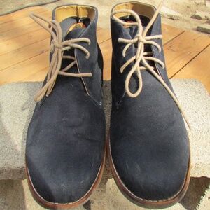 Orchid BMX Vintage men's chukka boots, a desert boot style in dark navy Suede